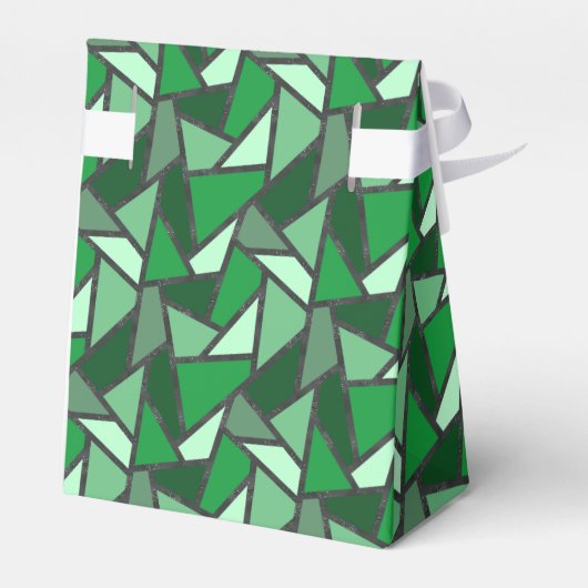 Ballotins Tons de motif en vitrail vert (Arrière)