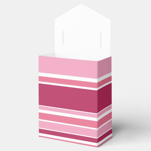 Ballotins Tons de rayures roses (Ouvert)