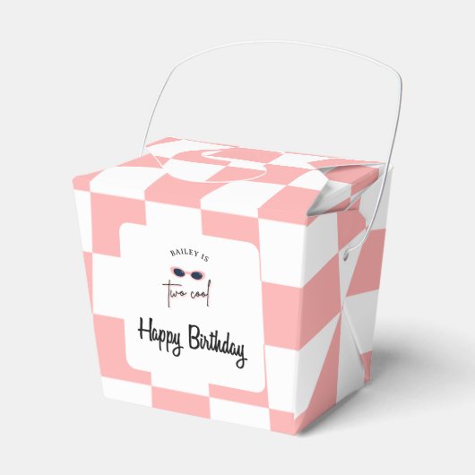 Ballotins Too Cool 2nd Birthday Favor Box (Verso)
