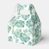 Ballotins Tortue de mer feuilles tropicales aquarelle  (Arrière)