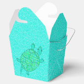 Ballotins Tortue tourbée arabesque - nuances de vert (Ouvert)