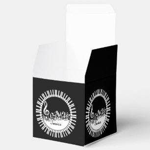 Ballotins Touches de piano circulaires et notes musicales mé