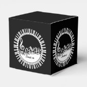 Ballotins Touches de piano circulaires et notes musicales mé (Arrière)