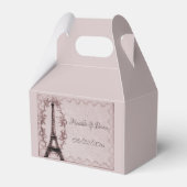 Ballotins Tour Eiffel rose Boîte de Faveur (Verso)