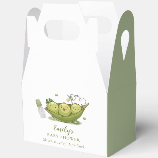 Ballotins Tourbe vert Sage Pea doux dans le Baby shower de p (Ouvrir)