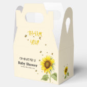 Ballotins Tournesol d'aquarelle avec Baby shower de papillon (Ouvert)