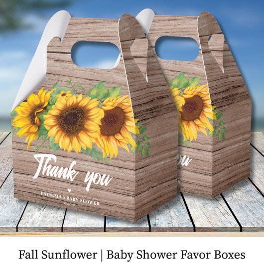 Ballotins Tournesol d'automne | Baby Shower