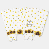 Ballotins Tournesol mariage jaune blanc (Déplié)