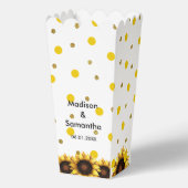 Ballotins Tournesol mariage jaune blanc (Recto)