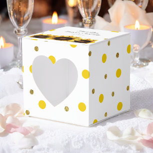 Ballotins Tournesol Mariage Merci Jaune Chic