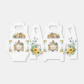 Ballotins Tournesol rustique Bois Animaux Bébé Anniversaire (Déplié)