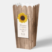 Ballotins Tournesol rustique et Mariage de bois Brown (Recto)