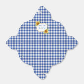 Ballotins Tournesols de campagne à carreaux bleus Gingham Ba (Déplié)