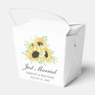 Ballotins Tournesols Jaune Floral Mariage Mariés