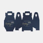 BALLOTINS TOUT ÂGE SIMPLE MARINE GOLD TYPOGRAPHIE NAISSANCE (Déplié)