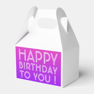Ballotins Tout nom éditable Joyeux Anniversaire Rose Violet