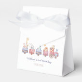 Ballotins Toy Train All Aboard Anniversaire invitation, Zoo (Verso)