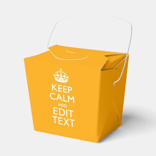 Ballotins Traffic Yellow Background Keep Calm And Your Text (Verso)
