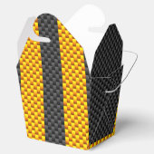 Ballotins Traffic yellow racing stripes carbon style fiber (Ouvert)
