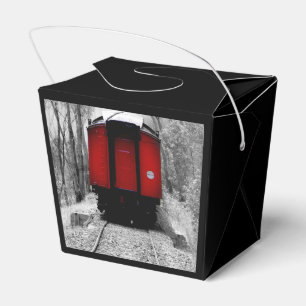 Ballotins Train à vapeur à l'ancienne avec Caboose rouge