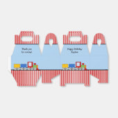 Ballotins Train coloré personnalisé Anniversaire (Déplié)