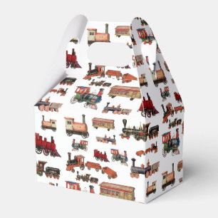 Ballotins Train Jouet vintage Motif Trains colorés