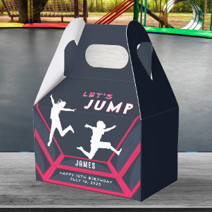 Ballotins Trampoline Park Jumelons Red Birthday Party