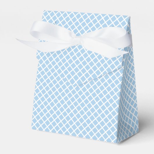 Ballotins Trellis Diamant Blanc - Bleu Bébé (Verso)
