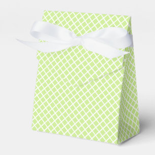Ballotins Trellis Diamant Blanc - Vert Printemps