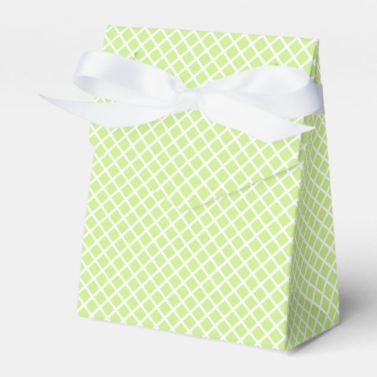 Ballotins Trellis Diamant Blanc - Vert Printemps (Verso)