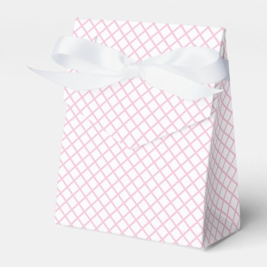 Ballotins Trellis Diamant Rose Clair - Blanc (Verso)
