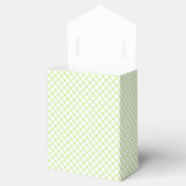 Ballotins Trellis Diamant Vert de Printemps - Blanc (Ouvert)