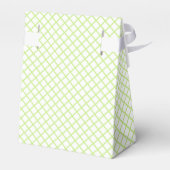 Ballotins Trellis Diamant Vert de Printemps - Blanc (Arrière)