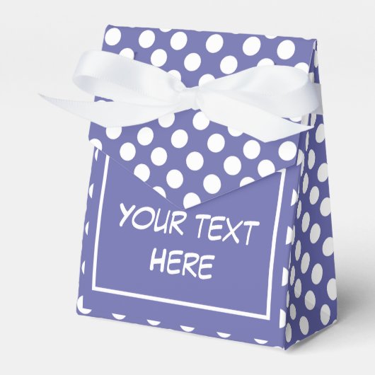 Ballotins Très Peri | perwinkle pois blanc violet     (Verso)