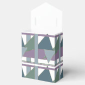 Ballotins Triangle géométrique Motif bleu violet vert (Ouvert)