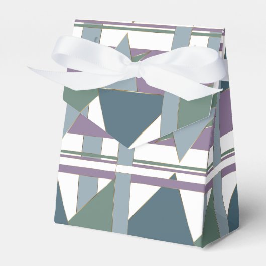 Ballotins Triangle géométrique Motif bleu violet vert (Verso)