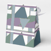 Ballotins Triangle géométrique Motif bleu violet vert (Arrière)