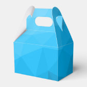 Ballotins Triangle motif de maillage géométrique dégradé cya (Arrière)