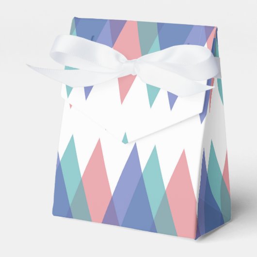 Ballotins Triangles bleu et corail (Verso)