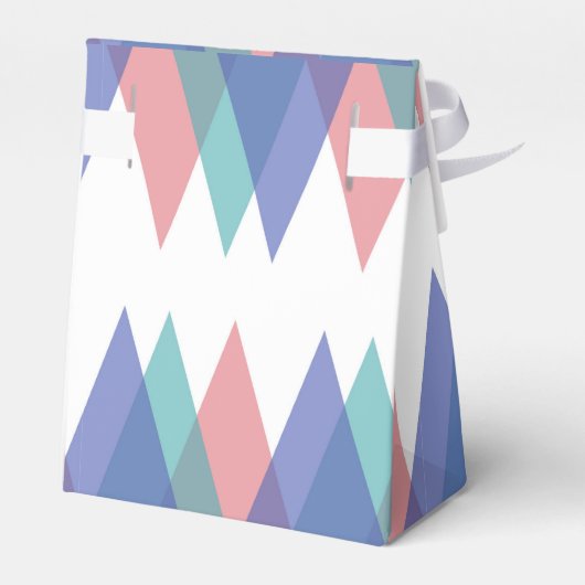 Ballotins Triangles bleu et corail (Arrière)