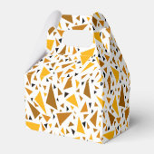 Ballotins Triangles brun jaune sur arrière - plan rétro blan (Arrière)