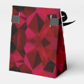 Ballotins Triangles géométriques polygonaux imprimés rouges (Arrière)