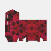 Ballotins Triangles géométriques polygonaux imprimés rouges (Déplié)