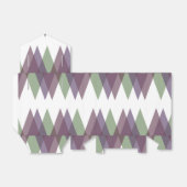 Ballotins Triangles mauve et vert (Déplié)