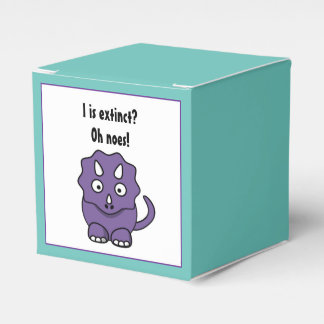 Ballotins Tricératops mignon pourpre Cartoon avec Extinction