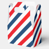 Ballotins Tricolor Diagonal Stripes (bleu, blanc et rouge) (Ouvert)