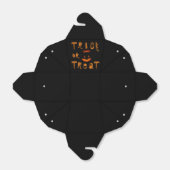 Ballotins Tricoter ou traiter le Citrouille d'Halloween (Déplié)