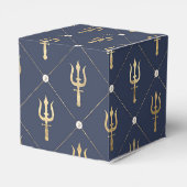 Ballotins Trident vintage bleu marine et or (Arrière)