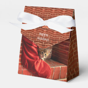 Ballotins Trois chatons dans un favori de bas de Noël
