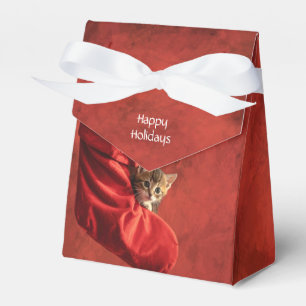 Ballotins Trois chatons dans un favori de bas de Noël